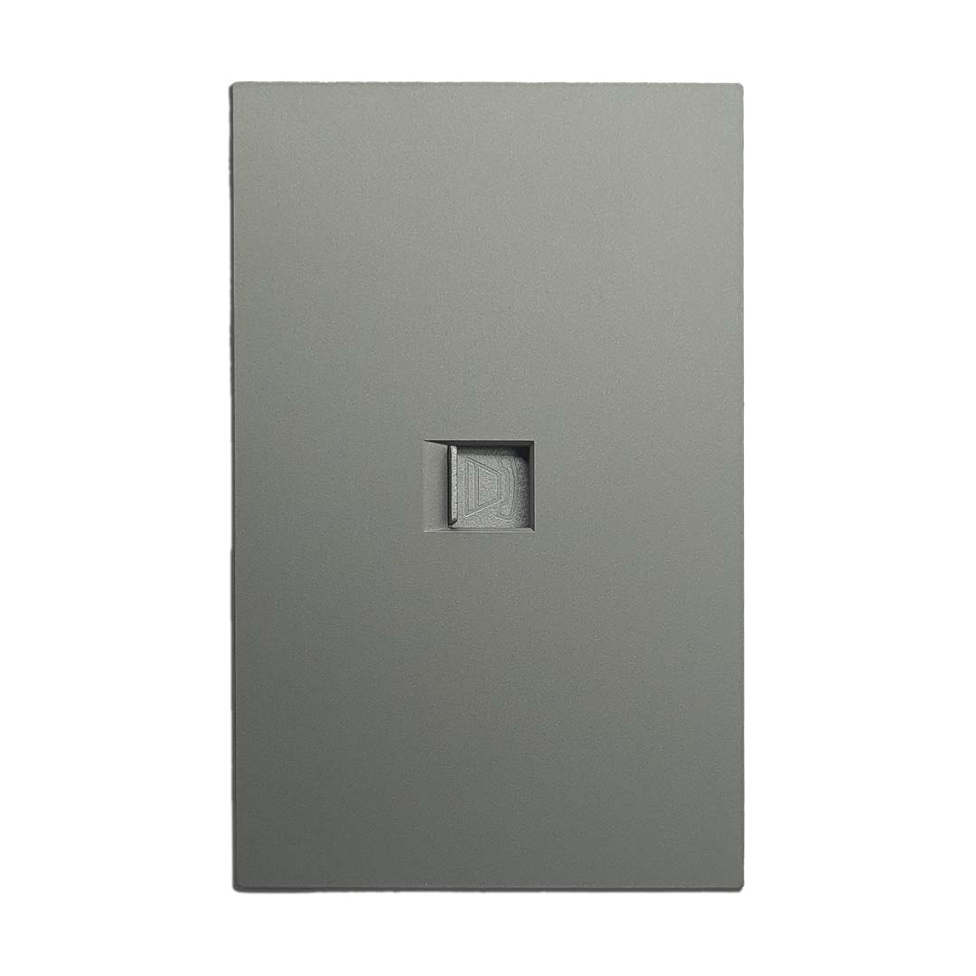 Placa Luxury de Contacto Telefónico - Color Gris Oxford para Uso Residencial y Comercial