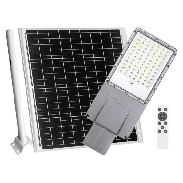 Luminaria Solar LED Suburbana ASL-003 | Alumbrado Público con Panel Externo