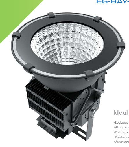 Luminaria Industrial LED EG-BAY | Iluminación de Alto Desempeño para Espacios Amplios