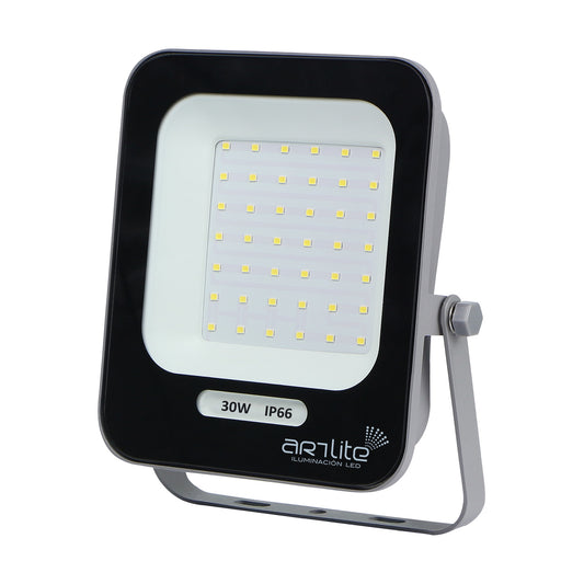 Reflector LED SMD Cuadrado Slim 30w Blanco Frio