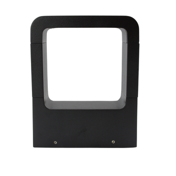 Lámpara Cubica LED De Pared Negro Exterior 10w Blanco Calido