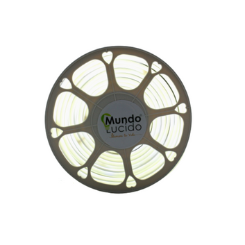 Manguera Tira Led Luz Plana Uso Exterior 25m Neón Blanca