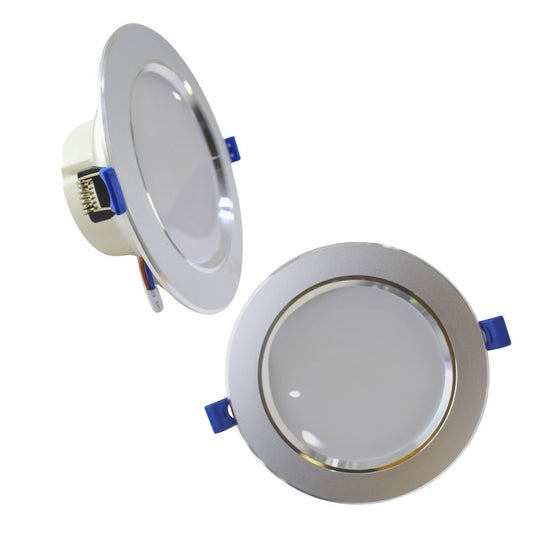 Empotrable DownLight DL Satinado 12 watts luz blanca