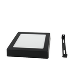 Lámpara LED Sobreponer Cuadrado 18w Negro 6500K