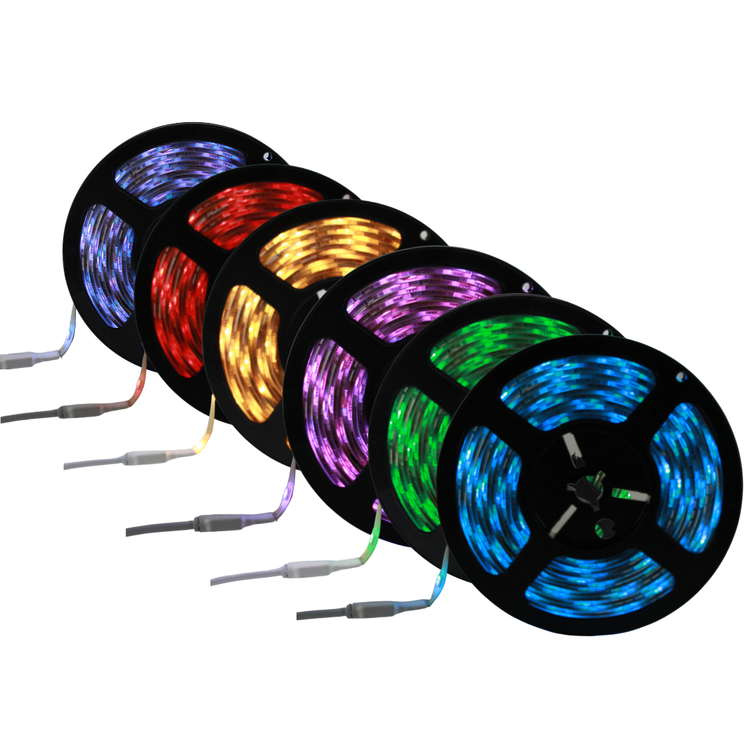 Tira LED Smart RGBCW Colores Y Blancos Dinamicos BT WIFI C/DRIVER