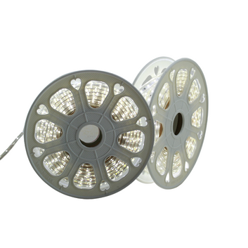 Manguera Tira Led Luz Plana Uso Exterior 10m Blanco Frio