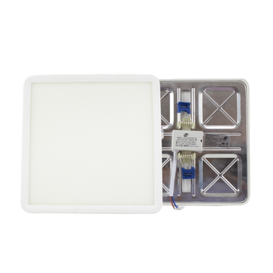 Plafon Ajustable Cuadrado 12w Luz Blanca Fri­a