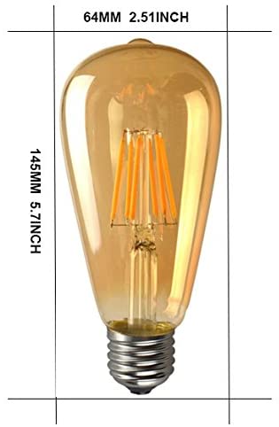 Lámpara LED Vintage tipo Pera 4W ST64 dimiable