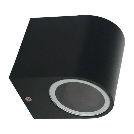 Luminaria De Pared Cilindro  Sencilla negra exterior Para lampara  GU10